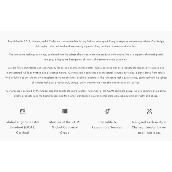 NWOT Arch4 London UK 100% Cashmere Pale Gray Knit Hat Beanie - Adult One Size - Picture 11 of 11